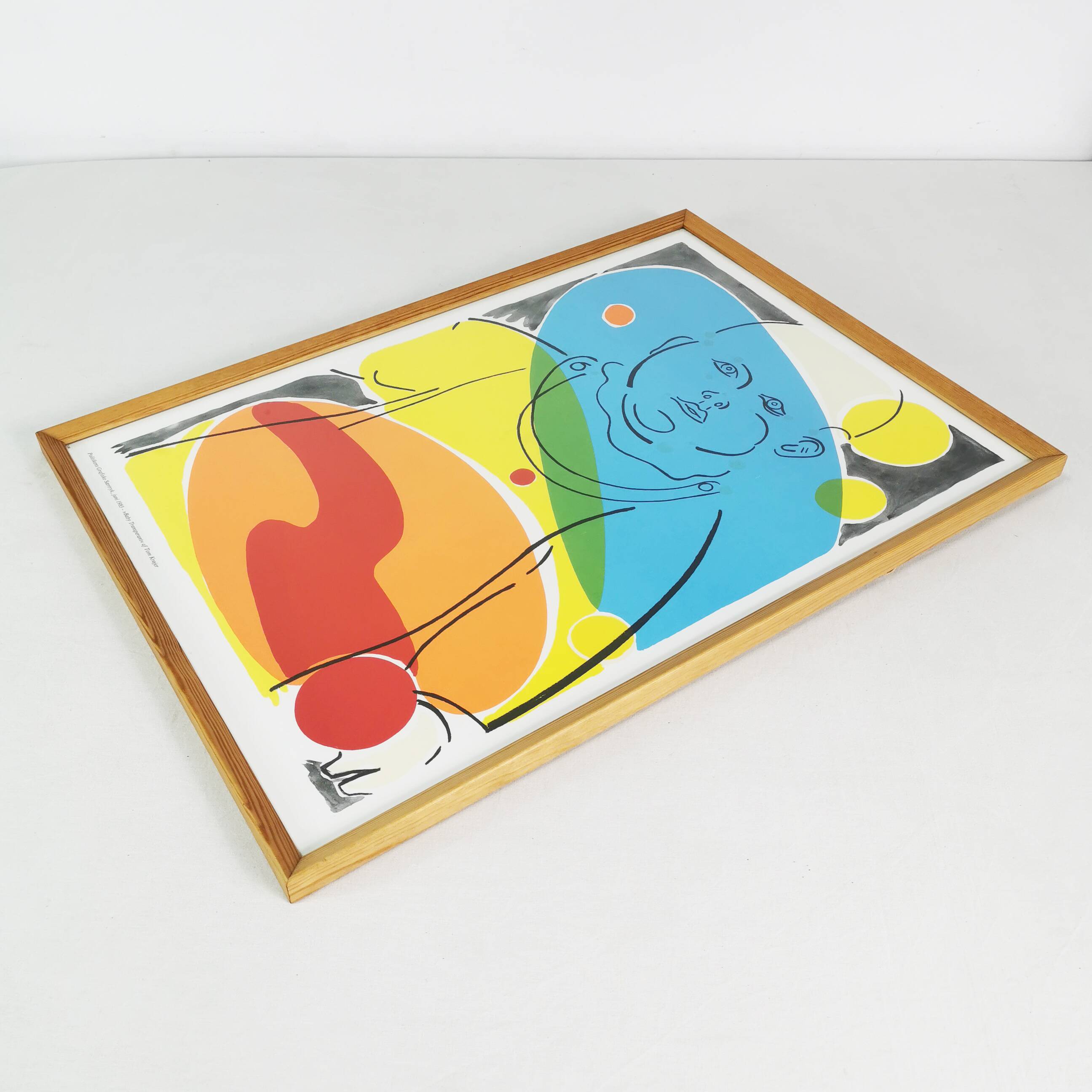 Affiche 'Transparent Child' conçue par Tom Krojer, Danemark, 1983