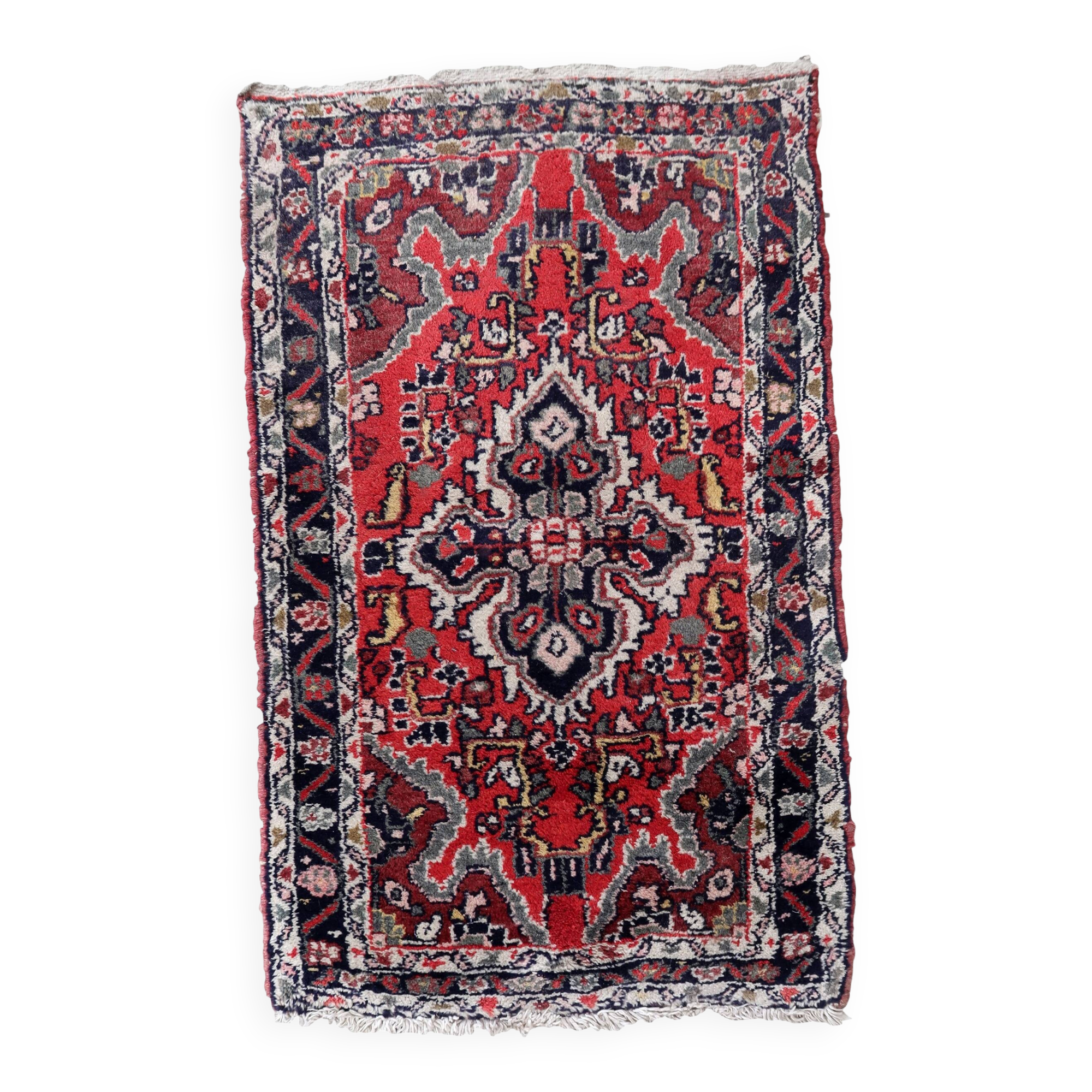 Tapis vintage fait main Hamadan – 67 cm x 111 cm - 1C966