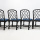 4 chaises chinoises Chippendale