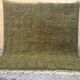 Handmade traditional pure wool rug in green, size 150 x 250 cm.
