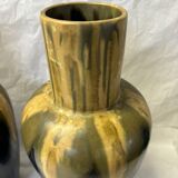 Pairs of Denbac earthenware vases