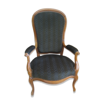 Fauteuil voltaire en noyer époque XlXème