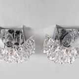 Rare 1960s Kinkeldey German crystal wall sconce 1960