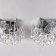Rare 1960s Kinkeldey German crystal wall sconce 1960