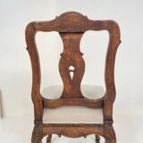 18th-Century German Baroque Chair in Carved Walnut, 1740s