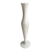 Vase en opaline blanc années 50