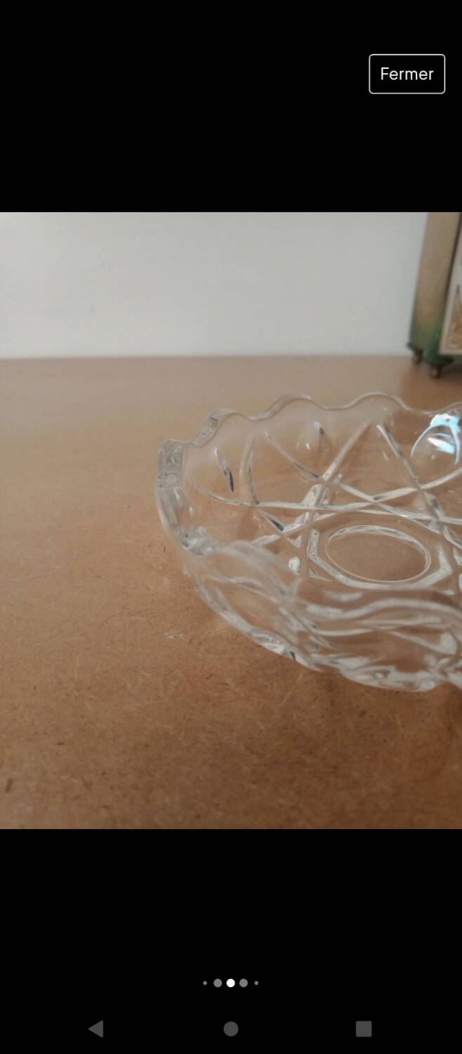 Small glass candy dish