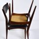 Paire de chaises teck et skaî