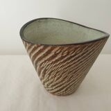 Ovoid designer ceramic vase Signed D&B Hohr Gesgesch