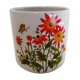 pot or cache stoneware pot decoration flowers