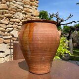 Ancient terracotta pottery jar