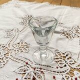 Verre à liqueur à pied bistrot français ancien fin du XIXe siècle