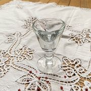 Antique late 19th century French bistro stemmed liqueur glass ACC-7275