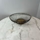 Elegant vintage design silver-plated wire planter