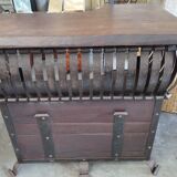 Wood and steel bar counter