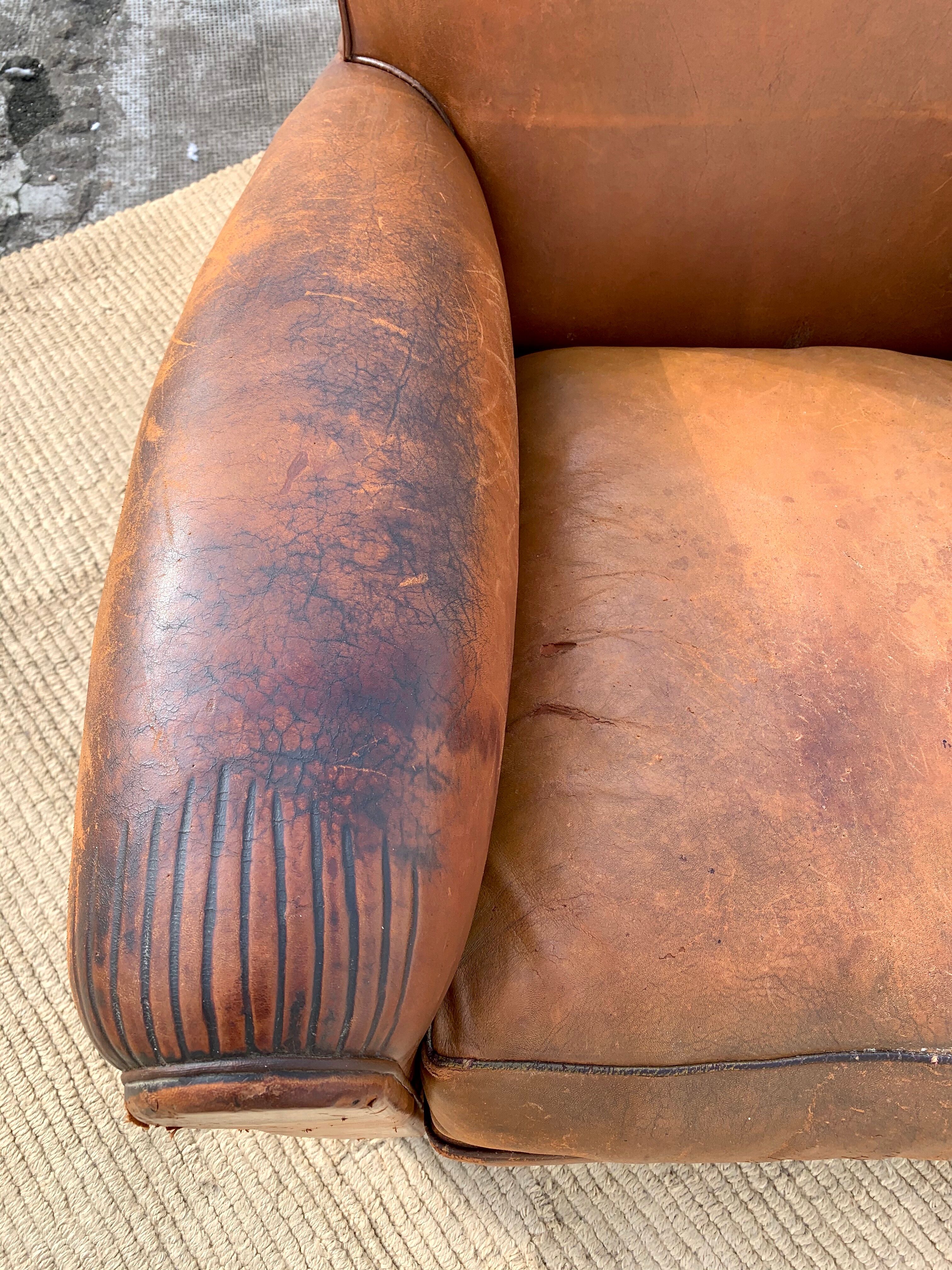 Leather club chair 1930