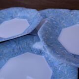 6 vintage octagonal deep plates Arcopal