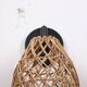 Rattan & Bamboo Classic Sconce Lamp, 15x17Cm