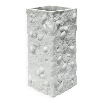 Fossil Biscuit Vase, VEB Kunstporzellan Ilmenau, Germany 1970s