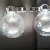 Crystal globe wall lights
