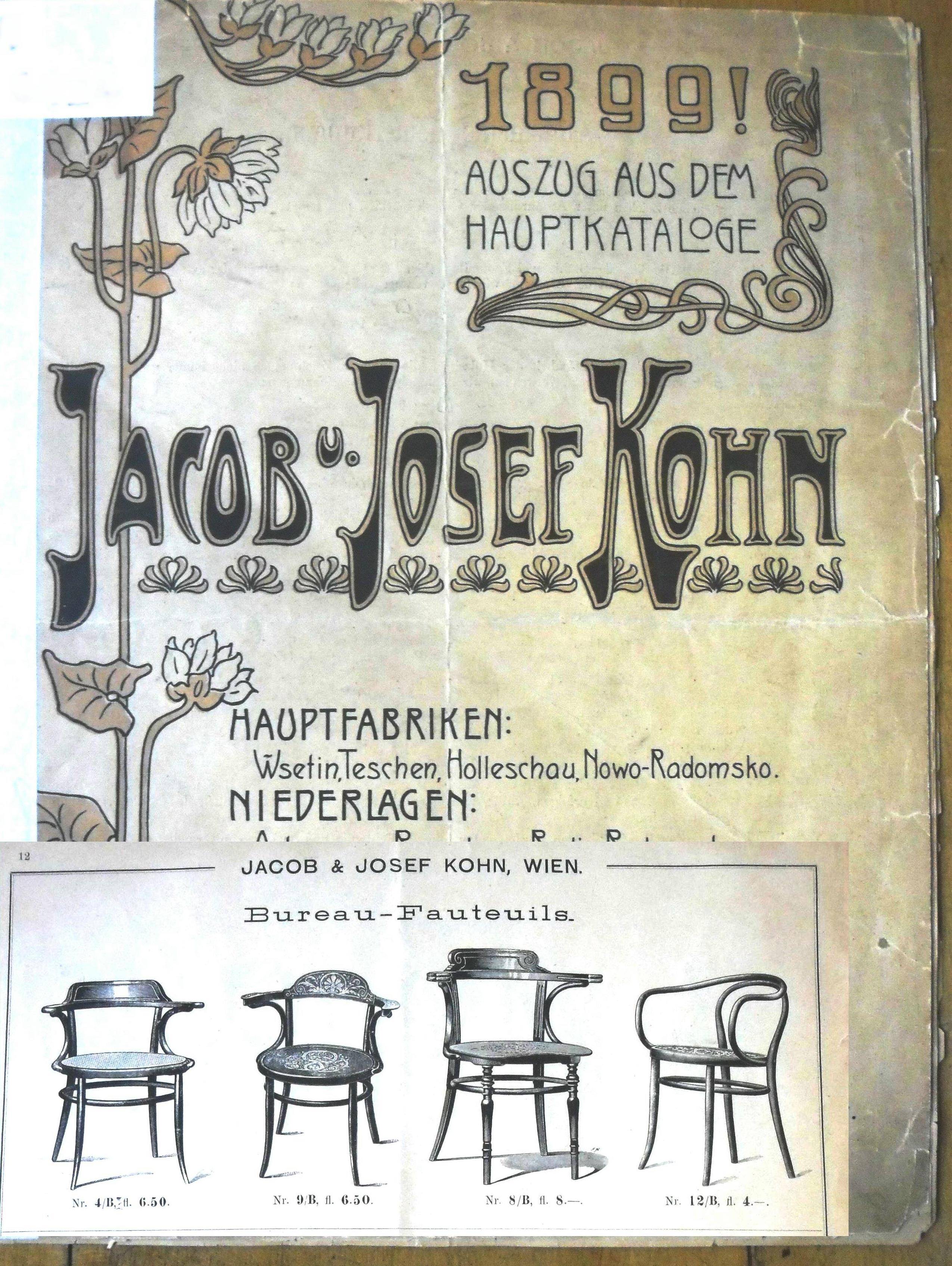 Le Corbusier b9 blond armchair, by Kohn, wooden seat 1915