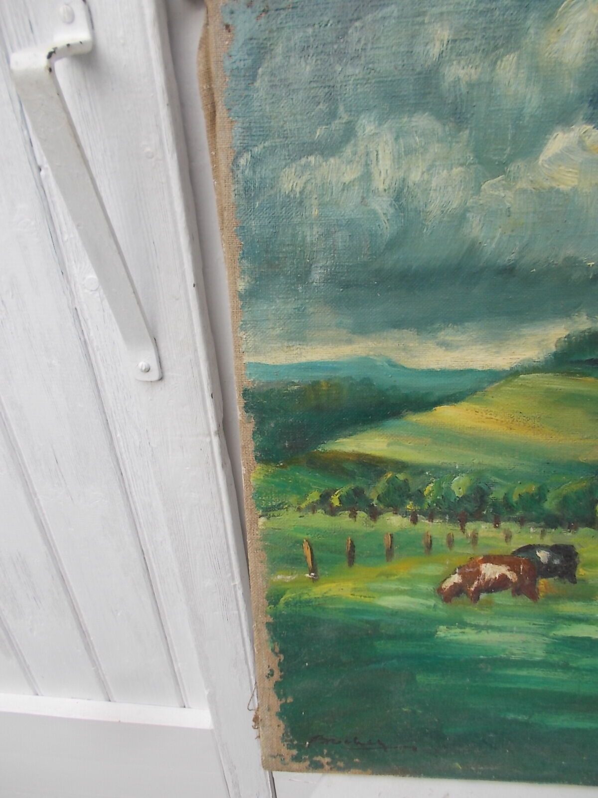 Oil painting on canvas pre 46 X 55.5