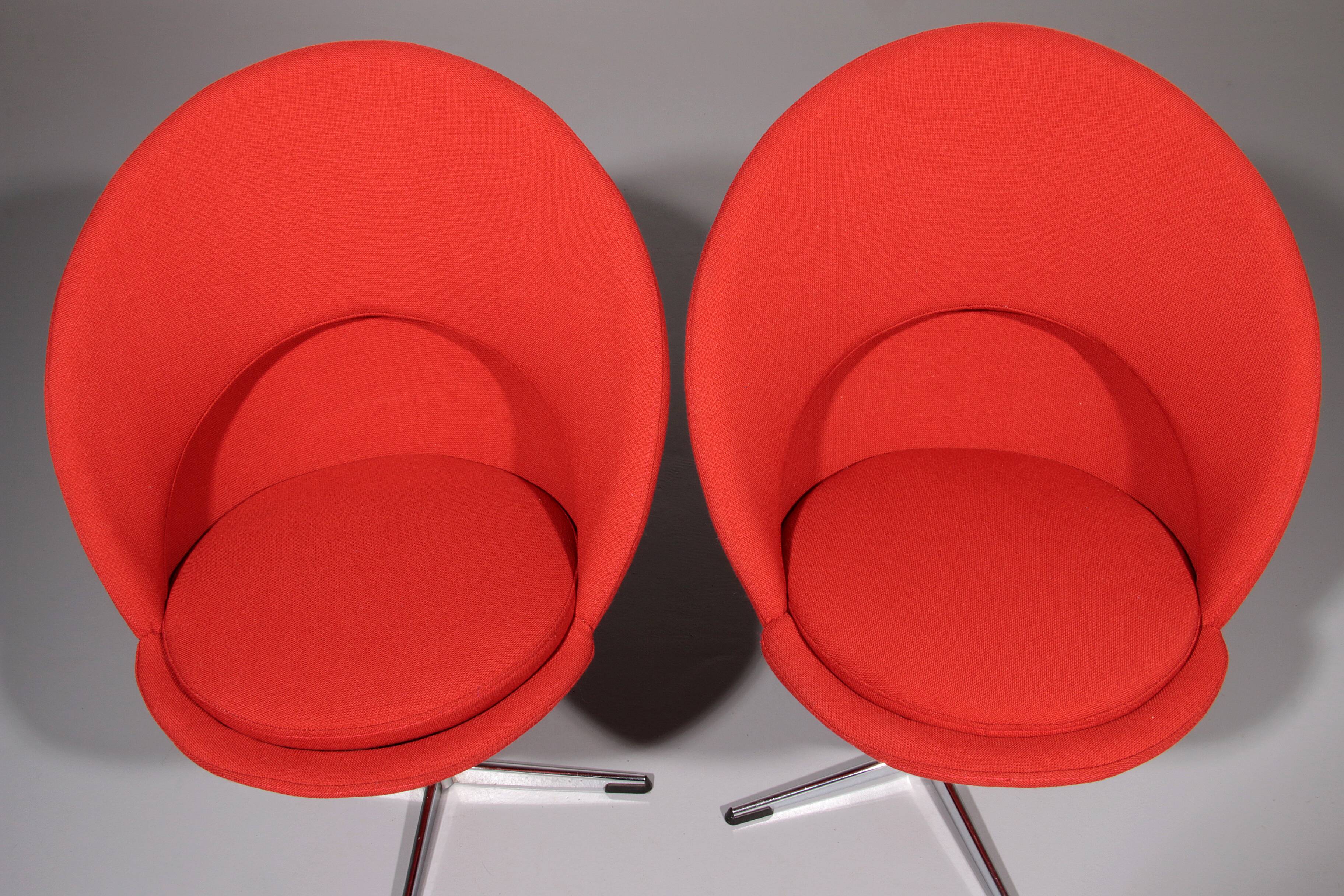 Verner Panton Model Cone K1 Chairs by Plus Linje 60s