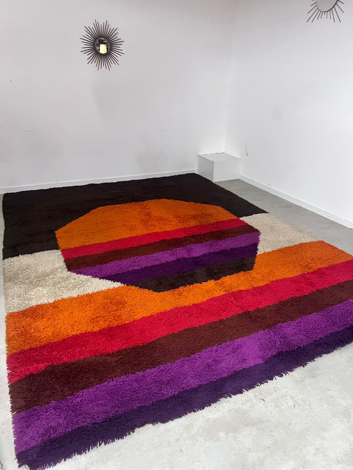 XXL DESSO carpet vintage pop art color from the 70s Scandinavian design Holland