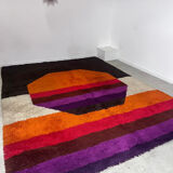 XXL DESSO carpet vintage pop art color from the 70s Scandinavian design Holland