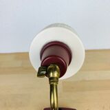 Lamp cocotte years 50red perforated metal