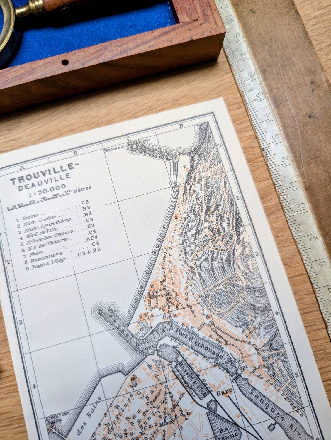 Printed in 1902, Trouville-Deauville, Normandy.