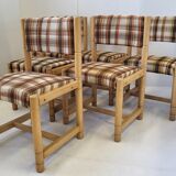 Suite of 6 vintage chairs 1970 Hiddensee