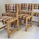 Suite de 6 chaises vintage 1970 Hiddensee