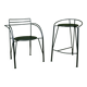 Lot tabouret et fauteuil Lune d'argent de Pascal Mourgue