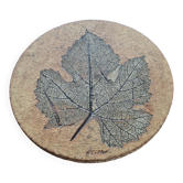 Wall Ceramic Leaf Roger Capron Year 60/70 France