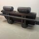 Black Leather Ake Fribytter “Kroken” Two-Seater Sofa for Nelo Möbel. Sweden
