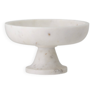 White marble serving bowl