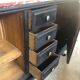 Blackened wooden sideboard of the 1950s