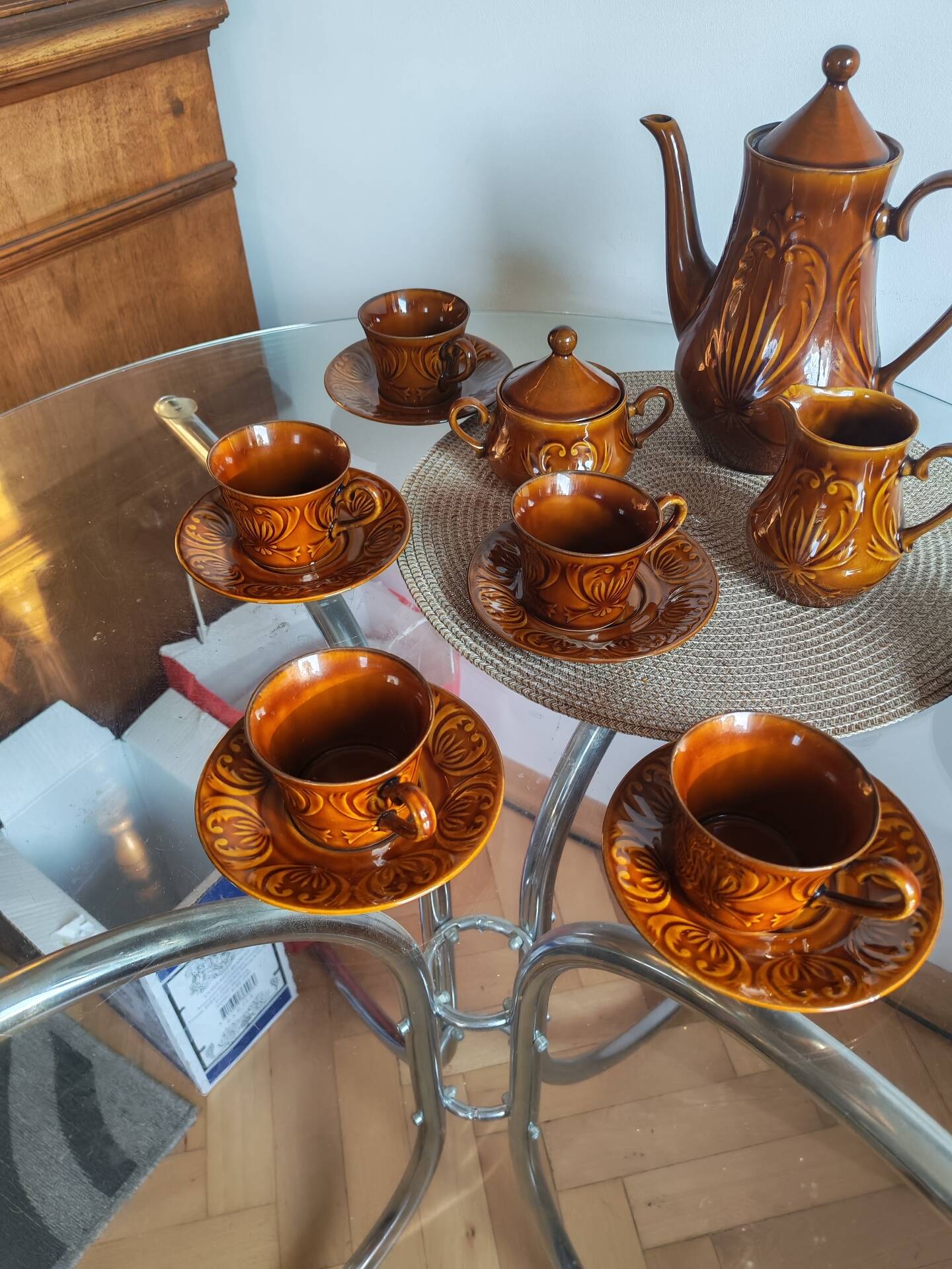 Mid-century coffee service Poland 1960