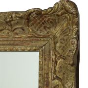 Mirror in antique gold frame classic baroque style pine gold leaf 57x46cm