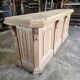 Bistro counter with a Hungarian point design.