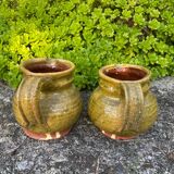 Glazed terracotta jug