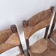 Série de 6 chaises paille et chêne beauche