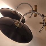 Wall lights in enamelled sheet metal
