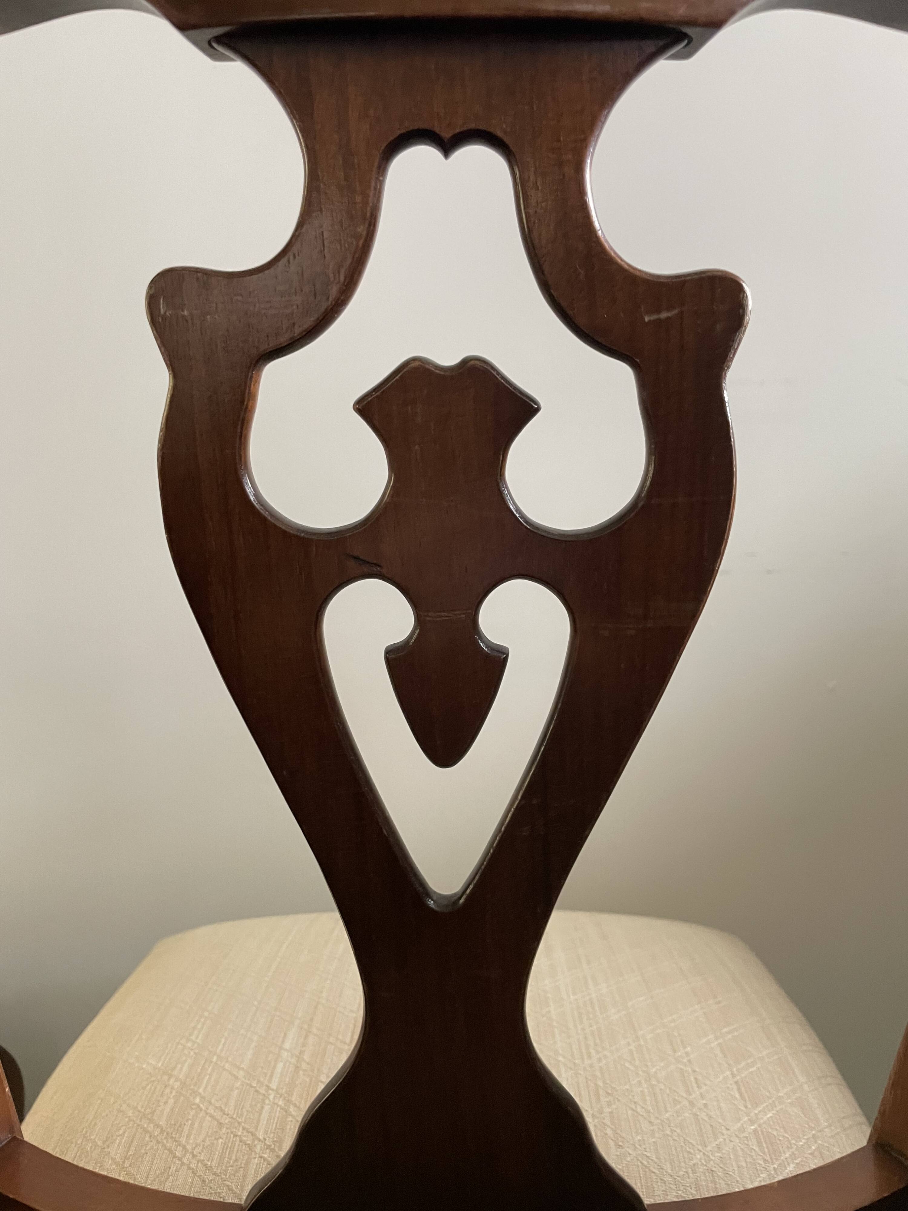 2 Chippendale chairs