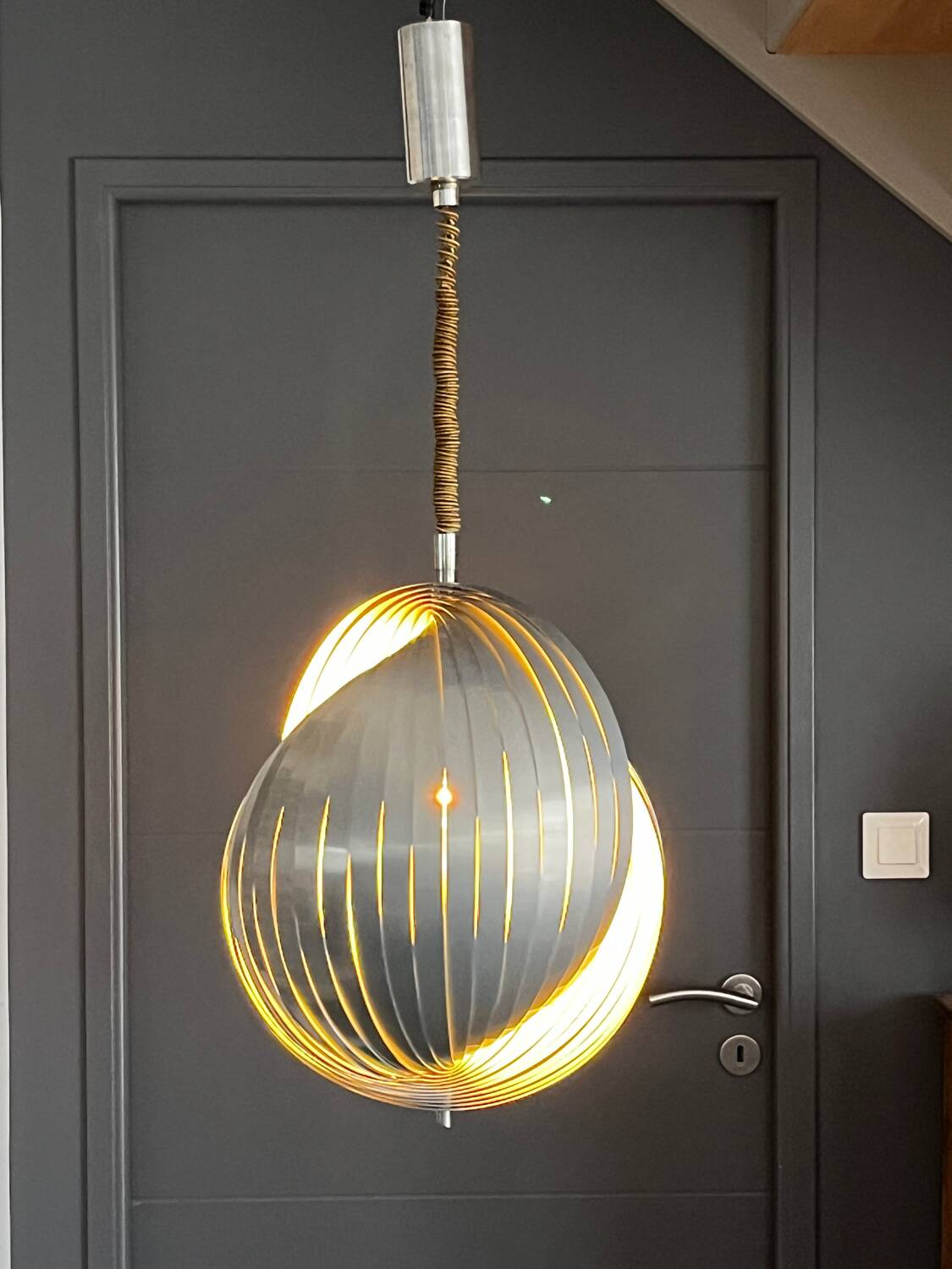 Suspension by designer Henri Mathieu from the 1960s.