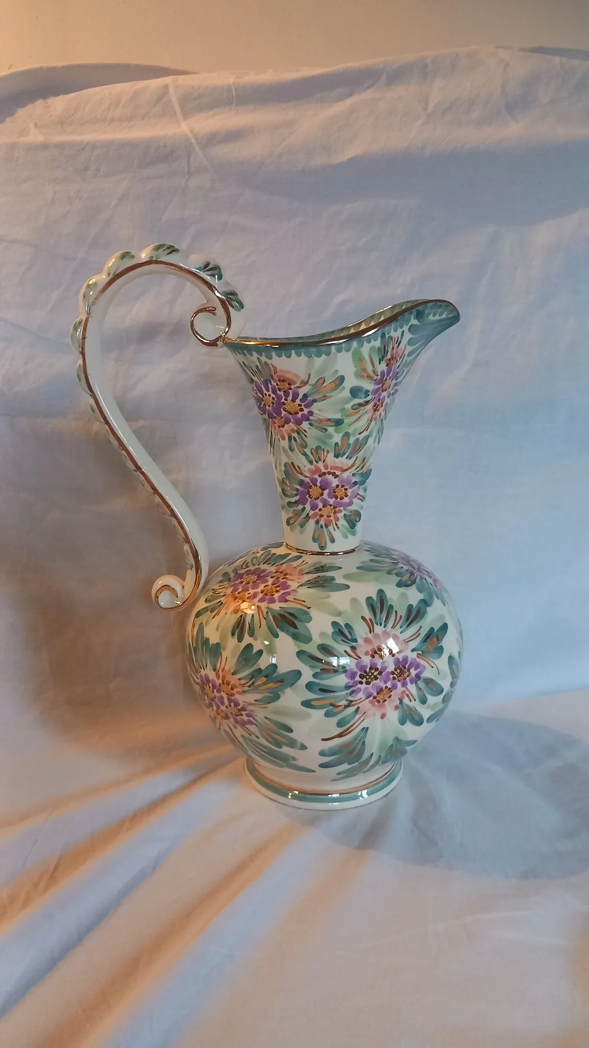 Vintage cracked earthenware pitcher by André Bayer – Years