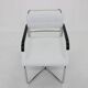 Fauteuil réglable chromé Bauhaus restauré des années 1940 en cuir blanc, Tchécoslovaquie
