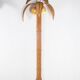 Pair of large "coconut/palm" wall lights in rattan