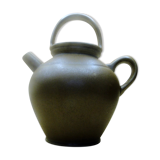 Jug goat gargoulette pitcher in brown stoneware digoin crespot